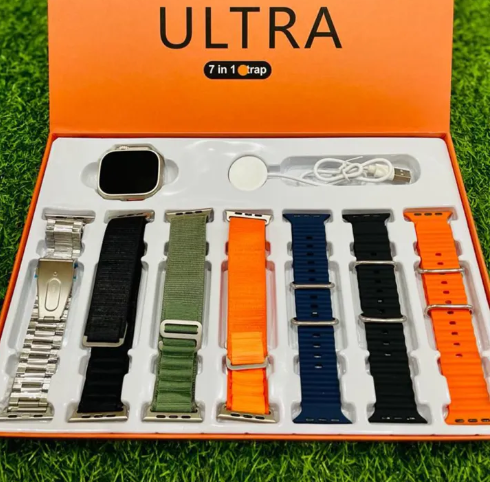 7 Straps Smart watch Ultra